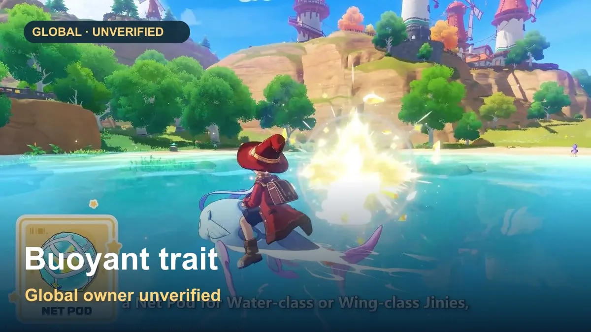 Roco Kingdom buoyant is jini trait for whom? What's Confirmed